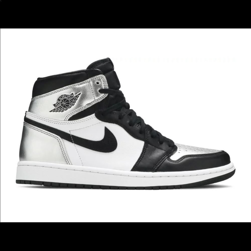 Womens Air Jordan 1 Silver Toe